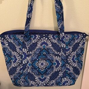 NWT Vera Bradley carry on travel tote blue tapestry